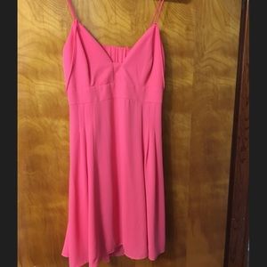 Express pink dress with cut out in the back